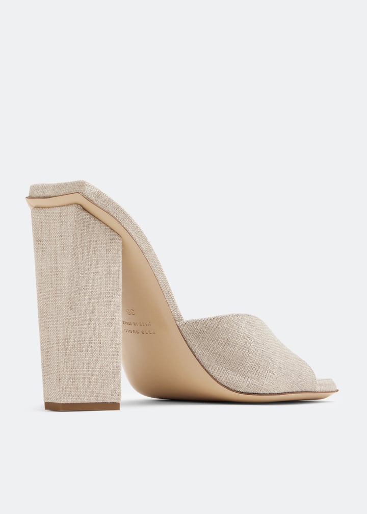 サンダル・ミュール GIA BORGHINI FW22 ROSIE 14 SANDAL (ROSIE14_2328) Gia Borghini - Rosie 14 satin mules Gia Borghini