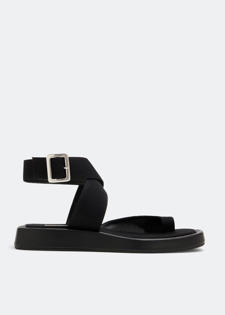 高級感✨GIA BORGHINI ROSIE 4 レザーベルトサンダル 36 黒 Gia Borghini x RHW Rosie 4 sandals for Women - Black in UAE