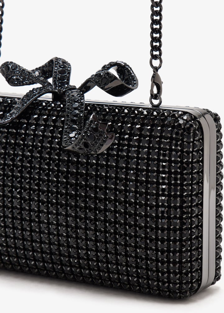 Self-Portrait Crystal box clutch for Women - Black in UAE