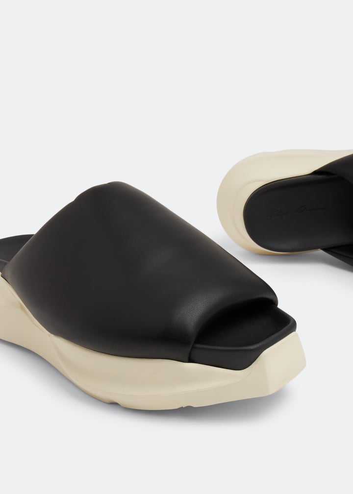 Rick Owens Geth puffer slides for Men - Black in UAE | Level