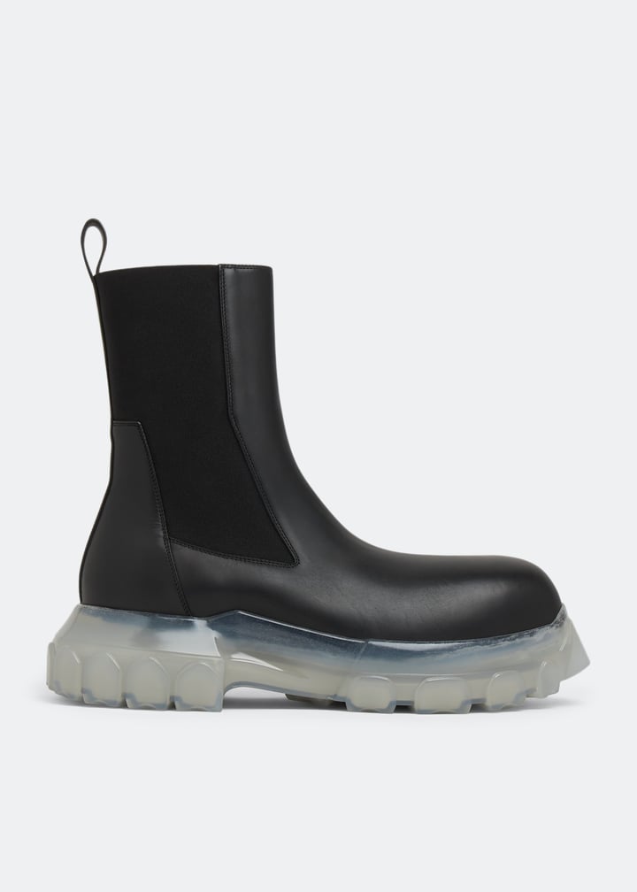 靴 rick owens bozo tractor Rick Owens Beatle Bozo Tractor boots for Men - Black in KSA