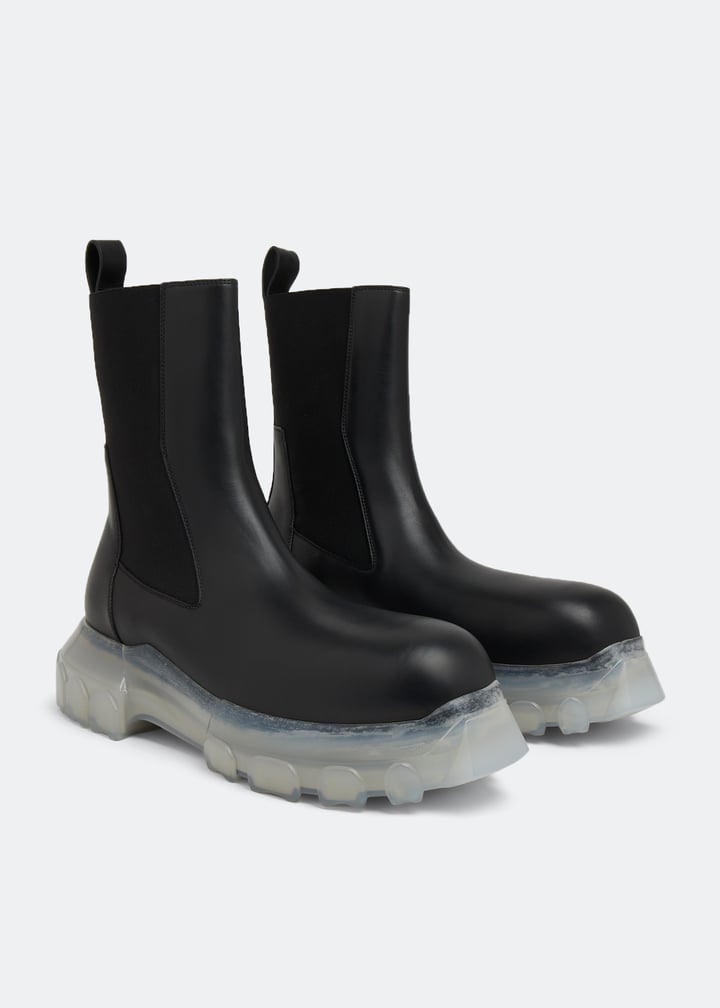 Rick Owens Beatle Bozo Tractor boots for Men - Black in UAE