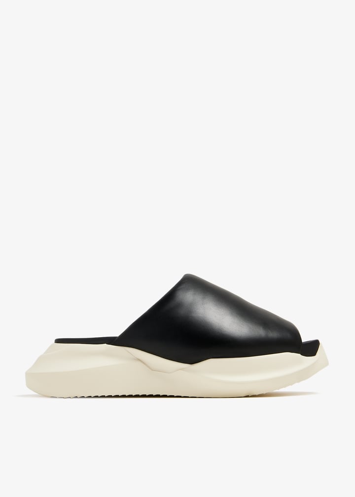 Rick Owens Geth puffer slides for Men - Black in UAE | Level