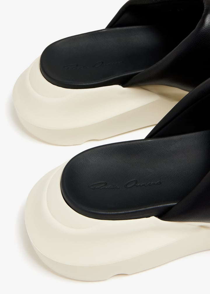 Rick Owens Geth puffer slides for Men - Black in UAE | Level