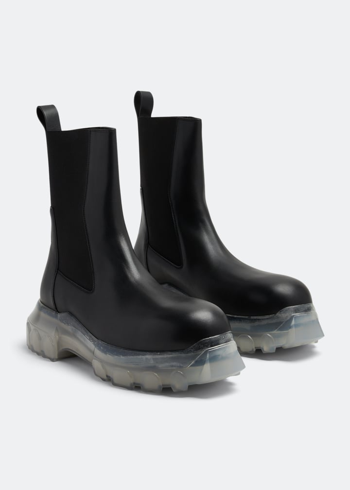 Rick Owens Beatle Bozo Tractor boots for Men - Black in UAE