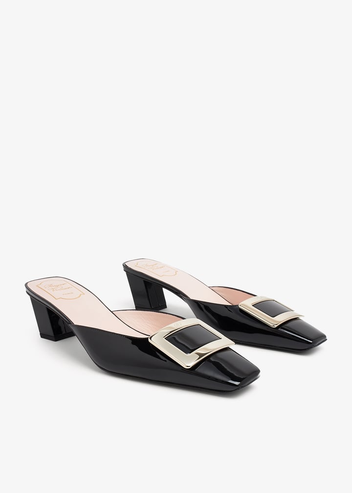 【送料 関税込】ROGER VIVIER Love 45 patent leather mules 送料 関税込】ROGER VIVIER Love 45 patent leather mules