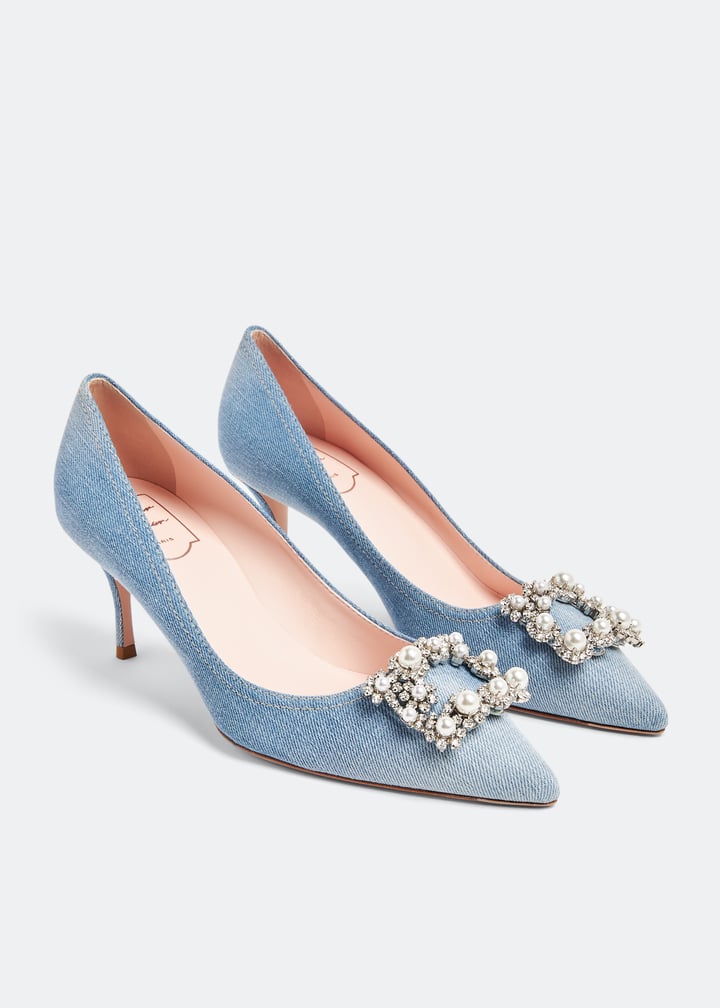 Roger Vivier Flower strass pearl pumps for Women - Blue in UAE | Level ...