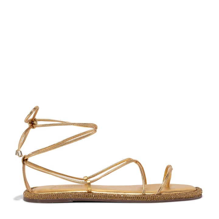 Leather flat sandals