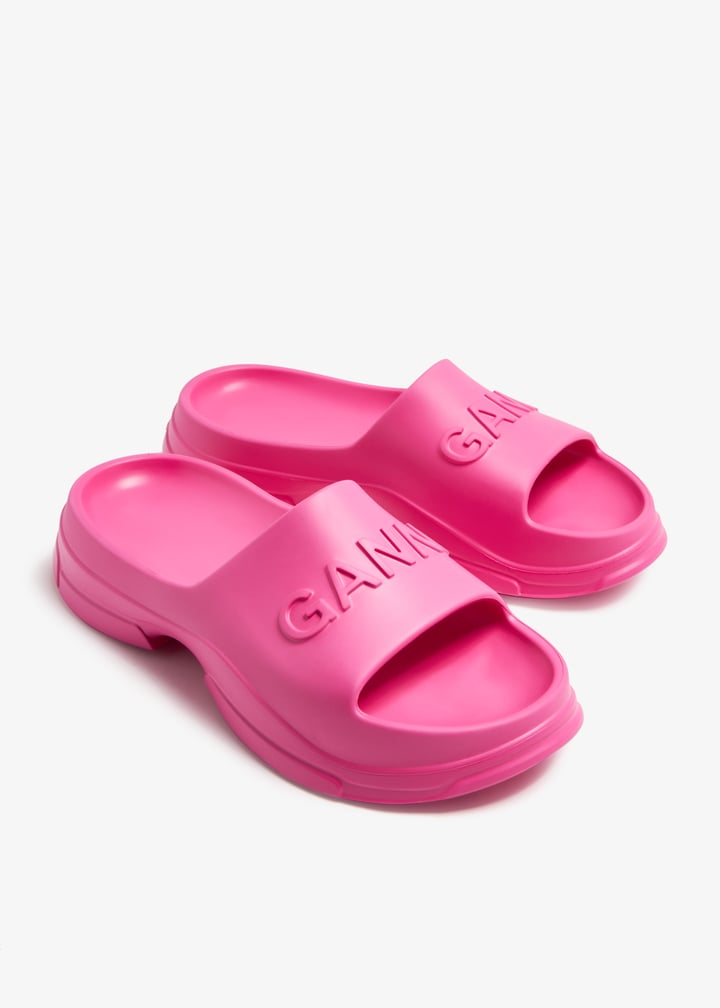 国内発送☆GANNI☆Light Weight Pool Slide/PINK GANNI Sandals 24SS Light Weight Pool Slide 39 Pink Used | eBay