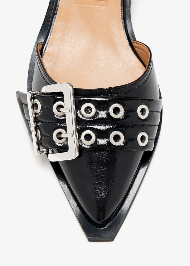 Ganni Feminine Buckle pumps for Women - Black in UAE | Level Ganni Feminine Buckle pumps for Women - Black in UAE | Level