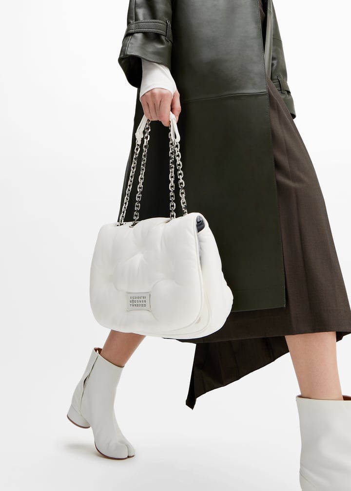 Glam Slam medium White ショルダーバッグ Maison Marginal Glam Slam Medium Shoulder Bag | Designer Bag