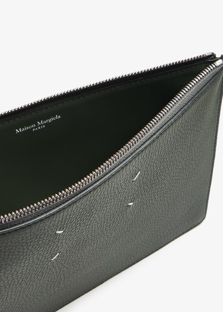 Maison Margiela Four stitches pouch for Men - Green in UAE | Level