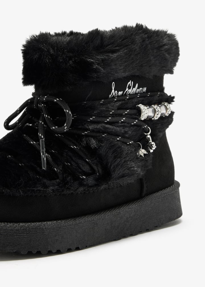 Sam Edelman Nevi Winter Girl-T boots for Girl - Black in KSA | Level Shoes