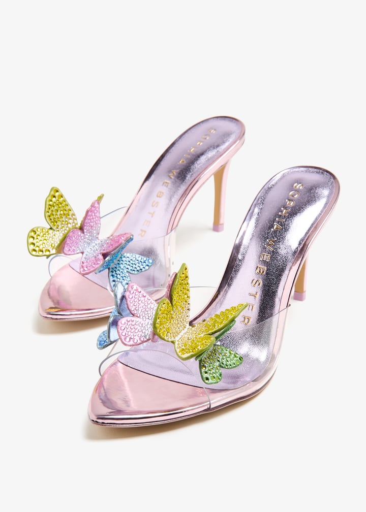 Sophia Webster ピンク バタフライ ミュール Vanessa Mid Mule Vanessa Mid Mule | Sophia Webster