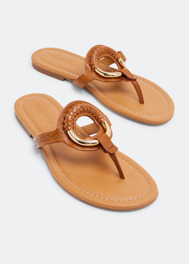 See By Chloé Hana flip-flops for Women - Brown in USA | Level Shoes