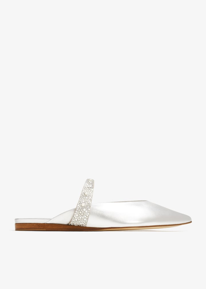 Stuart Weitzman Royale Pearl flat mules for Women Silver in UAE