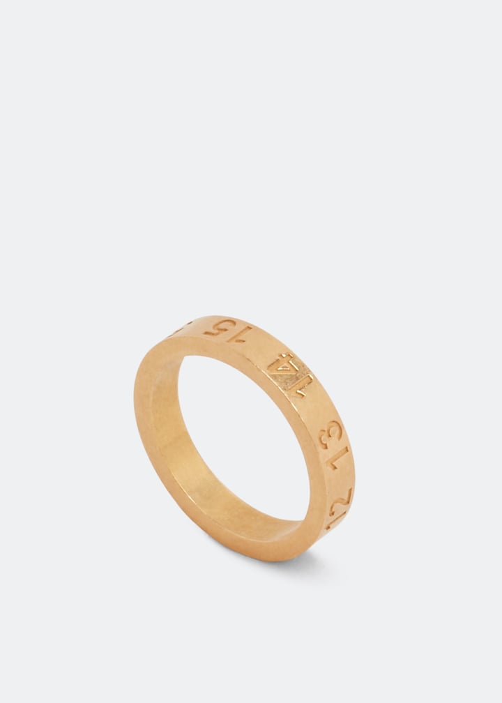 MAISON MARGIELA｜ (SI8UQ0001 SV0129 950) Maison Margiela Numerical ring for Women - Gold in UAE