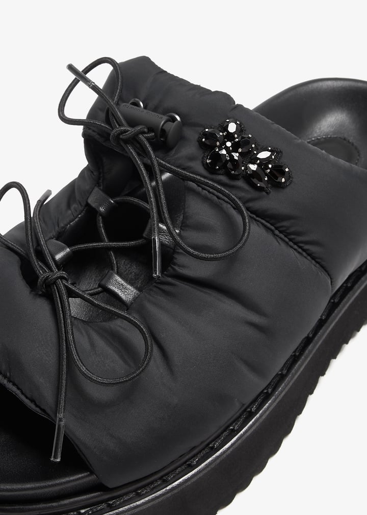 【Simone Rocha】シルバー＆ブラック ClassicTracker スニーカー Classic Tracker Criss/Cross Ballerina – Simone Rocha US