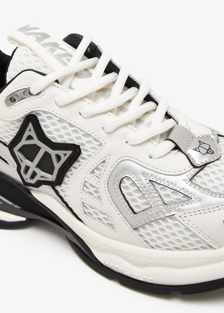 【NAKED WOLFE】スマッシュホワイト/シルバーメッシュ Smash White/Silver Mesh