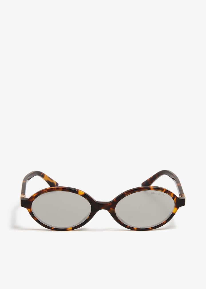 小物 Miu Miu 23aw regard sunglasses Miu Miu Miu Regard sunglasses for Women - Brown in Qatar