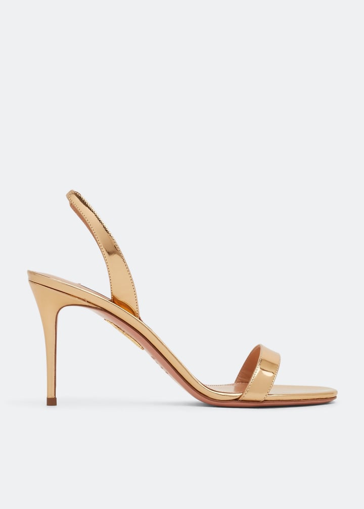 Aquazzura So Nude sandals for Women - Gold in UAE | Level Shoes