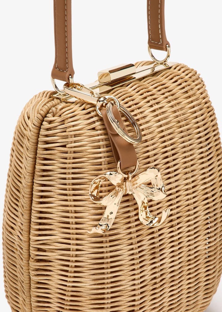 Self-Portrait Rattan bag for Women - Beige in UAE | Level Shoes