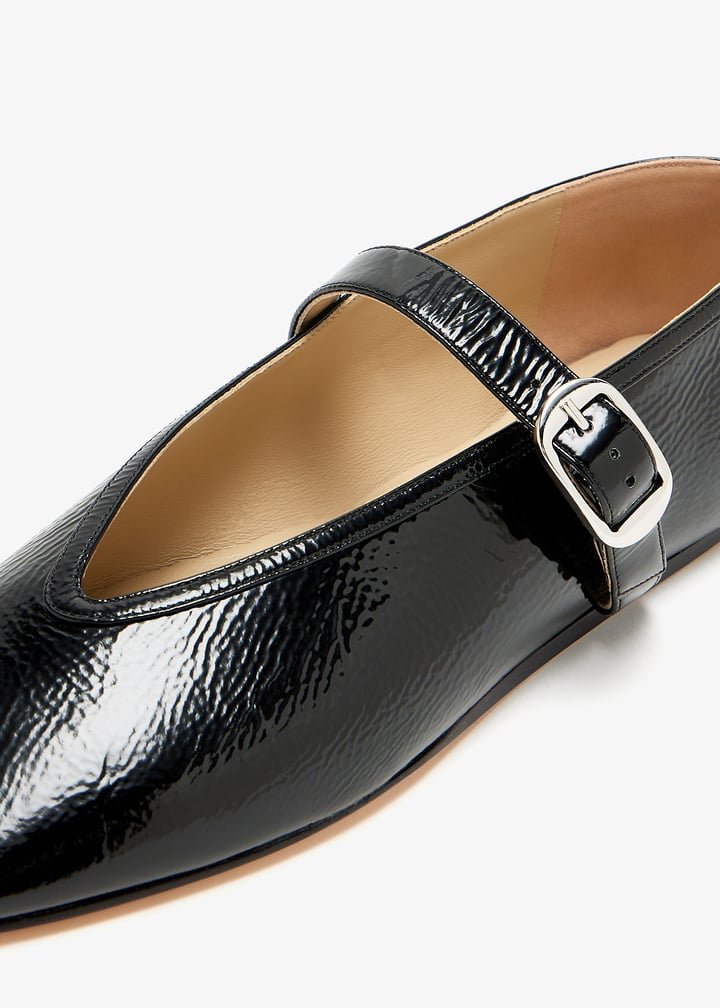 フラットシューズ LE MONDE BERYL FW25 STELLA SLIPPER (STE SUEPEP) Stella Slipper / Green Patent Leather