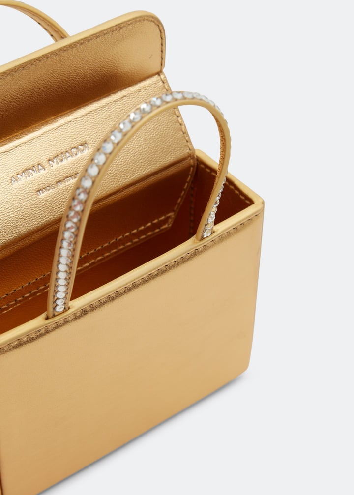 Amina Muaddi Super Amini Gilda bag for Women - Gold in UAE