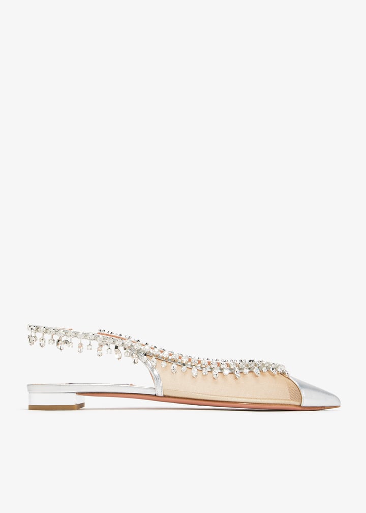 Aquazzura Temptation crystal ballet flats for Women