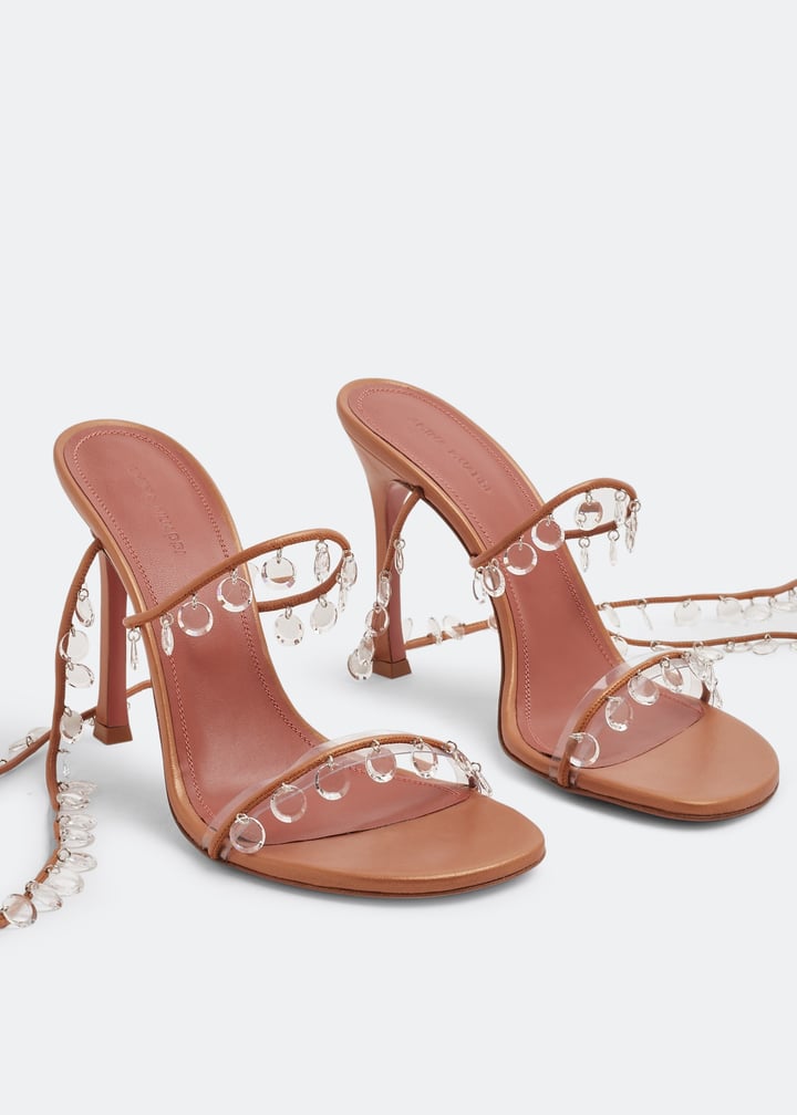 更に値下げしました！◆アミナ・ムアッディAmina Muaddi◆ パンプス Amina Muaddi Tina sandals for Women - Beige in UAE | Level Shoes