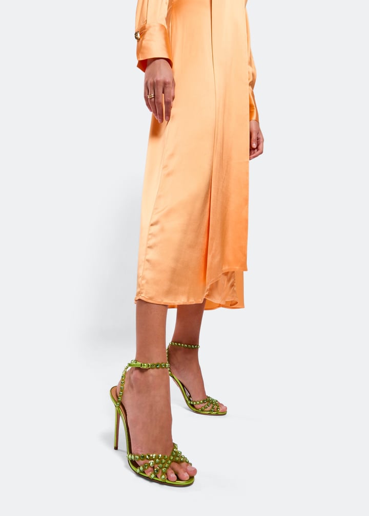 【送料&関税込】Aquazzura tropical Sandals Noches Tropicales Sandal 85 YELLOW Aquazzura@ Official