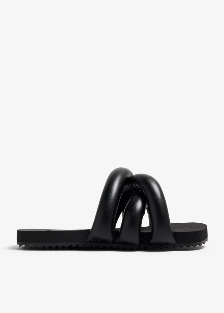 Yume Yume Tyre slide sandals for Women Black in UAE Level Shoes