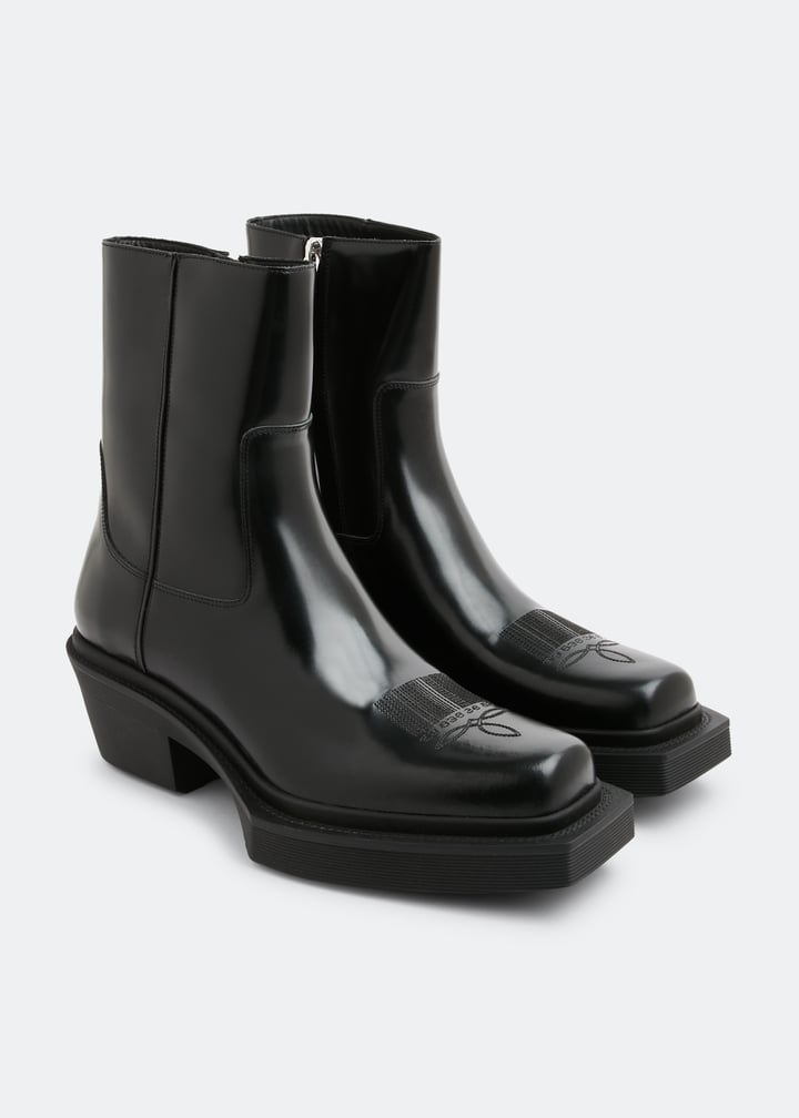 靴 VTMNTS 22AW ANKLE COWBOY Boots 265720-24976-VTMNTS-cowboy-