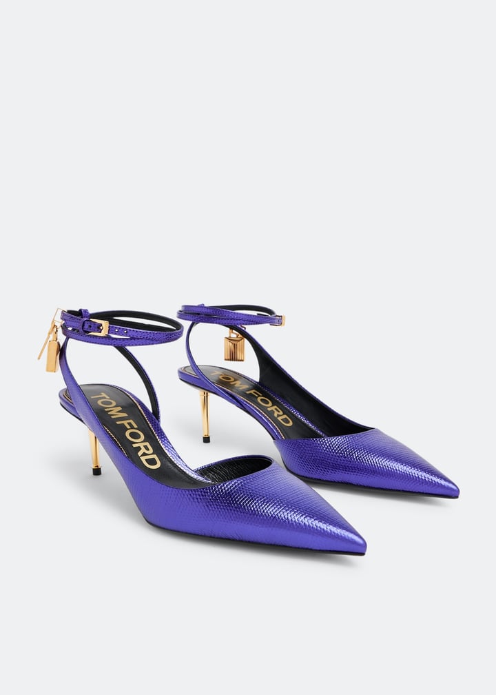 Tom Ford Padlock slingback pumps for Women - Purple in UAE