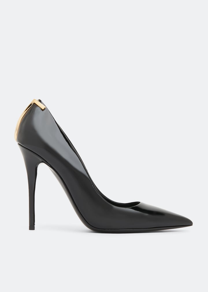 【関税込み】TOM FORD ブラック サテン ミュール PATENT LEATHER WHITNEY SLINGBACK | Tom Ford Fashion