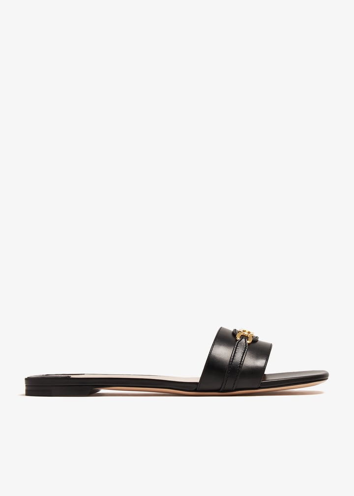 Tom Ford Logo slide sandals for Women - Black in Qatar