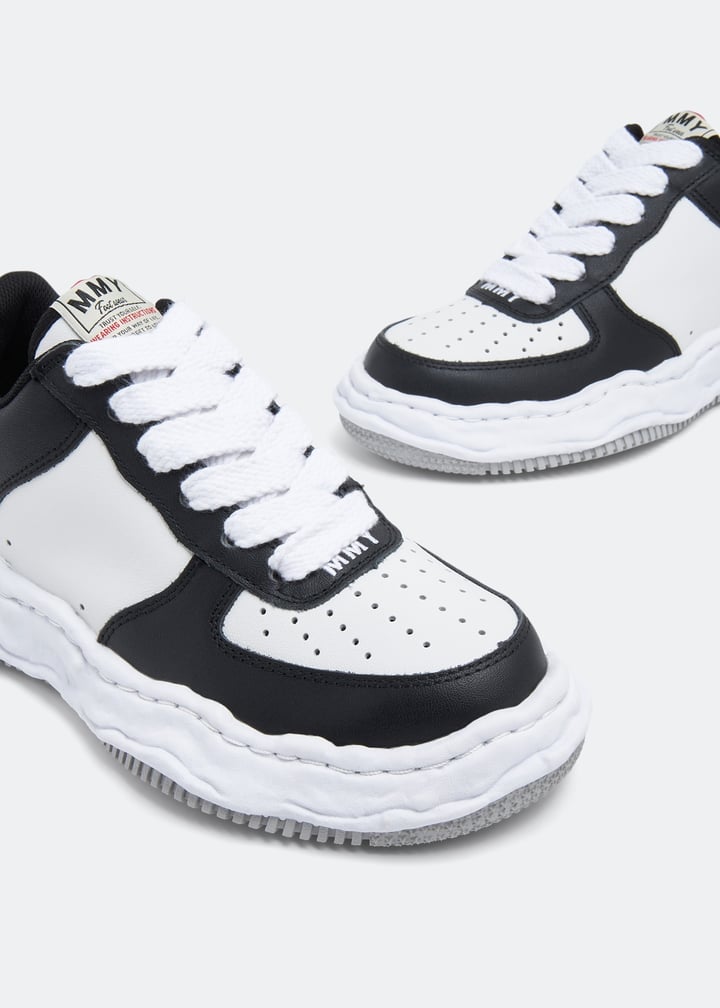うらら Maison Mihara Yasuhiro Leather Peterson Low in White