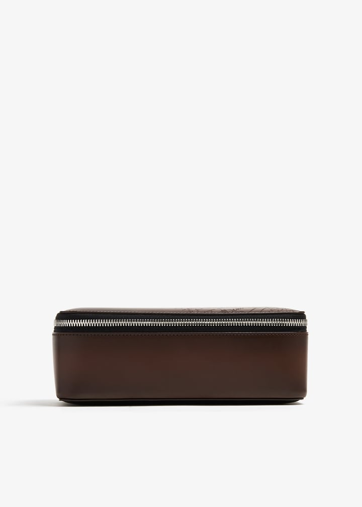 BERLUTI ダークブラウン ケース Berluti Scritto leather 3 watch case for Men - Brown in UAE
