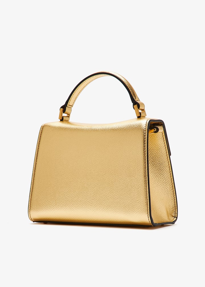 VIP【関税送料無料】希少 GOLDEN  LEATHER TOP HANDLE BAG Valentino Garavani Mini Calf Leather VSLING Top-Handle Bag