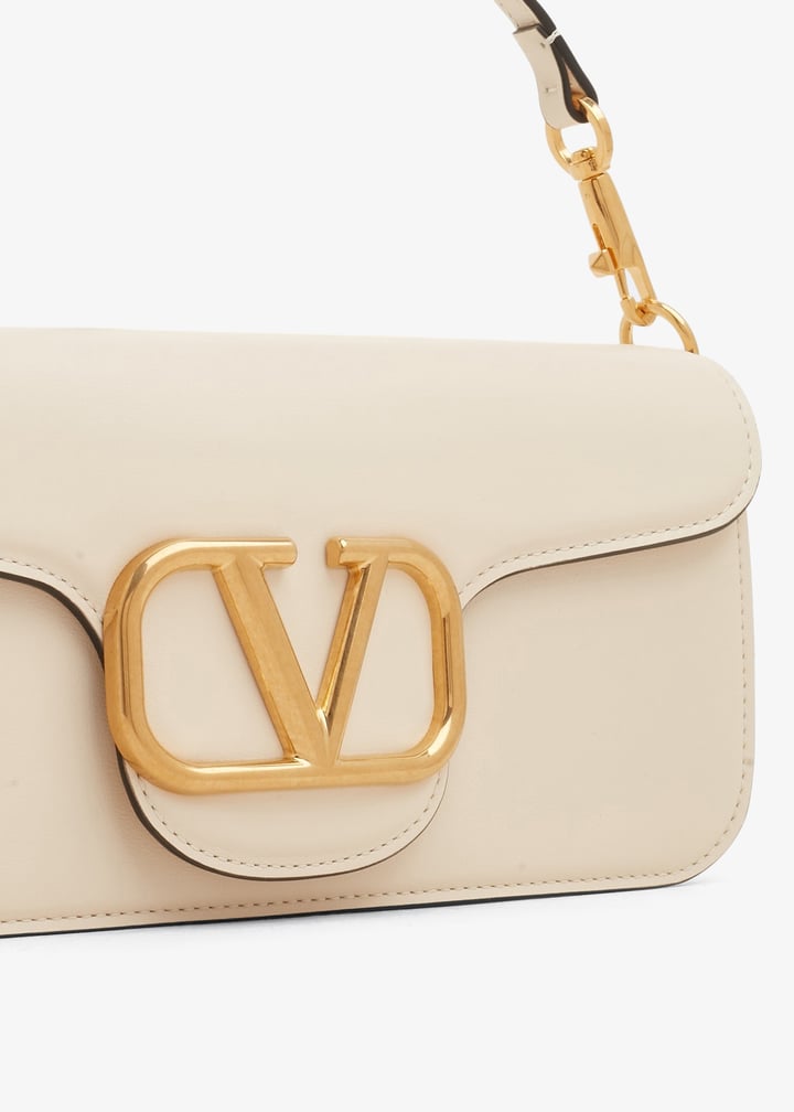 【関税&送料込】Valentino Garavani White Vain Shoulder Bag WHITE LEATHER VAIN SHOULDER BAG