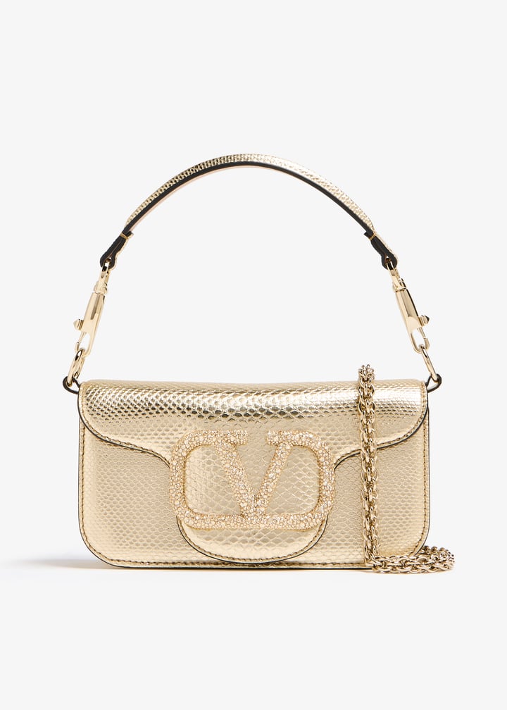Valentino Garavani Locò small shoulder bag for Women - Gold