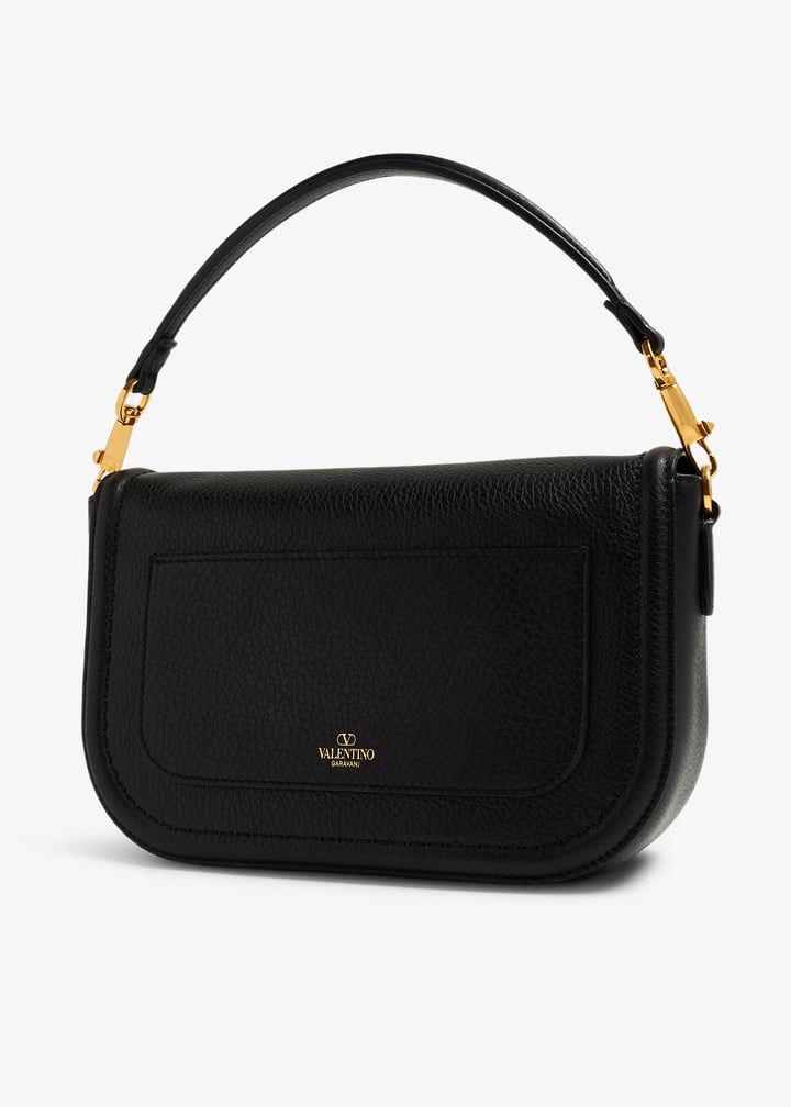 ショルダーバッグ・ポシェット VALENTINO BLACK LEATHER ALLTIME SHOULDER BAG ショルダーバッグ・ポシェット Valentino Garavani Black