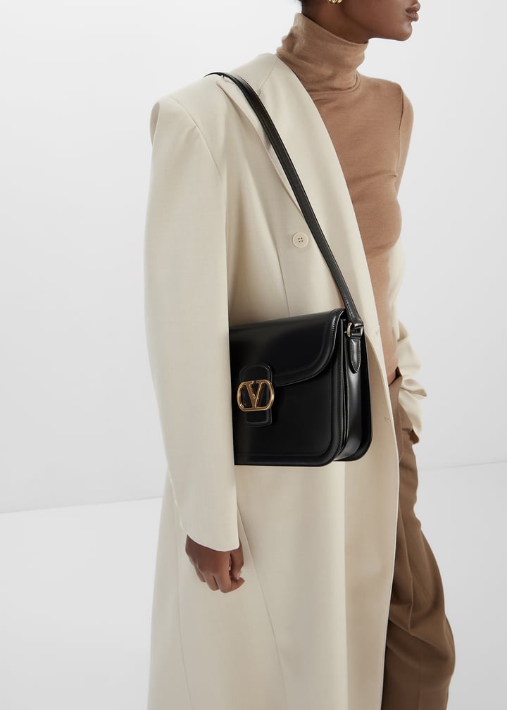 VALENTINO BLACK LEATHER 9TO5 SHOULDER BAG 9to5 shoulder bag
