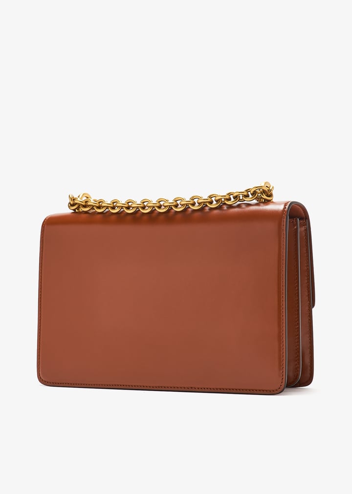 【VALENTINO】 brown leather ovhal shoulder （関税送料込） Valentino Valentino Garavani Brown Leather Ovhal Shoulder