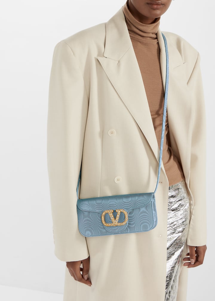 Valentino Garavani Locò clutch for Women - Blue in KSA