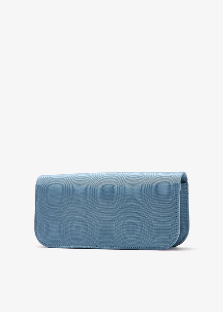 クラッチバッグ Valentino Garavani Light Blue Fabric Loca Clutch Valentino Garavani Light Blue Fabric Locã² Clutch | italist