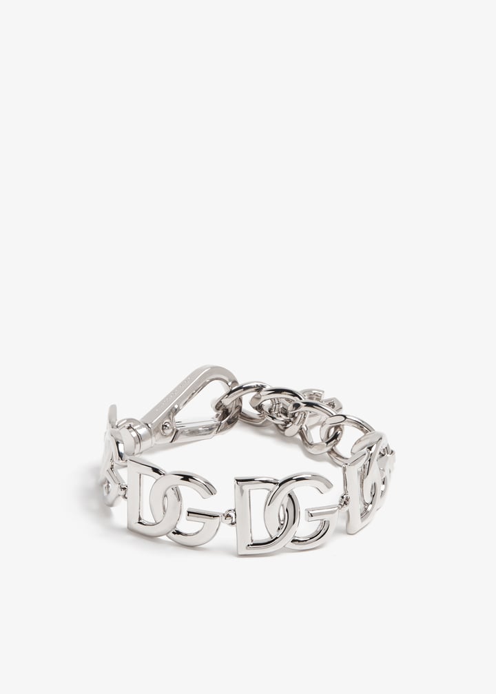 Dolce&Gabbana DG multi-logo bracelet for Women - Silver in