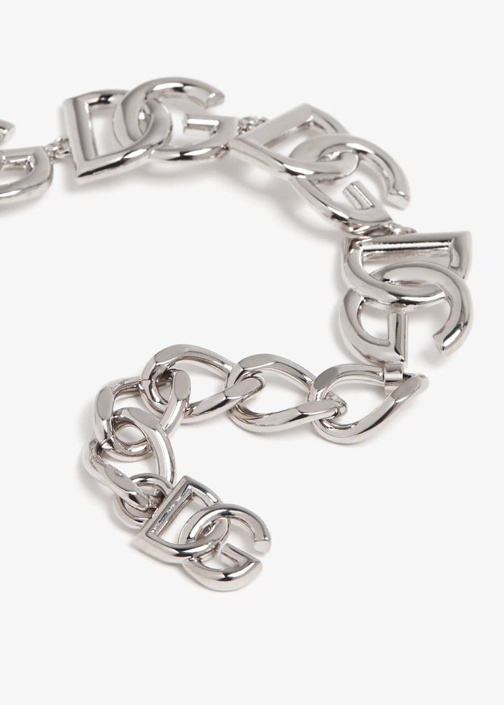 Dolce&Gabbana DG multi-logo bracelet for Women - Silver in
