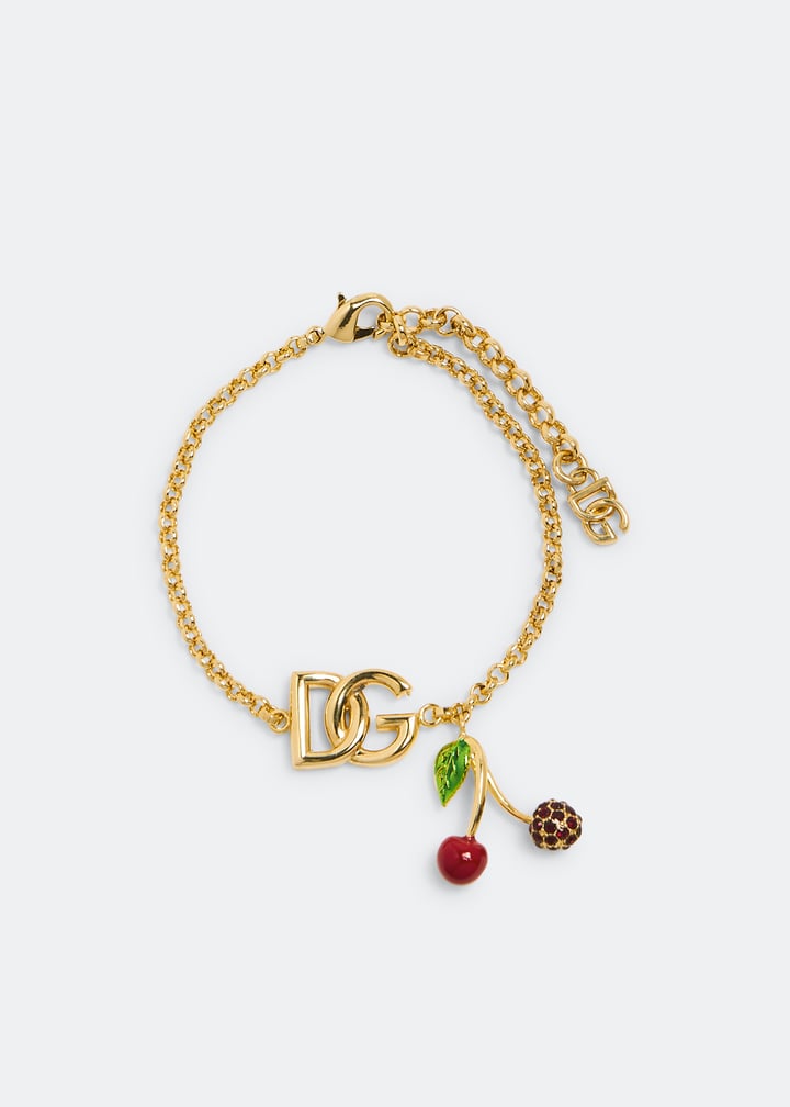 Dolce&Gabbana DG logo cherry bracelet for Women - Gold in