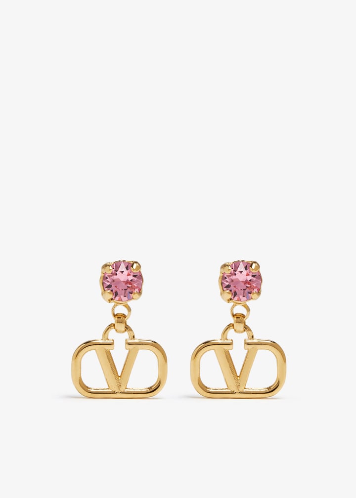 【Valentino】EARRINGS VLOGO SIGNATURE STRASS◆7W2J0G73YCW Valentino Garavani VLogo Signature Strass Earrings | Neiman